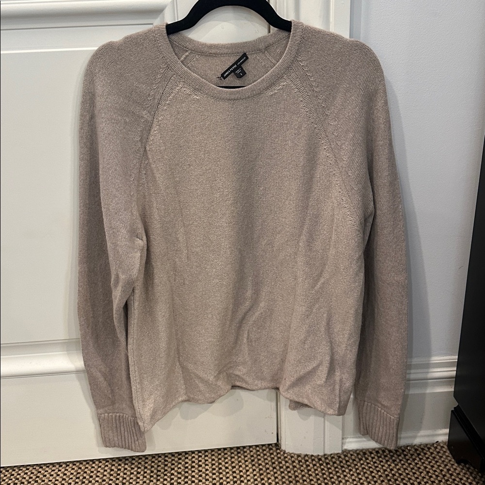 James Perse Men’s Cashmere Crewneck Sweater – Size 1 (Small) – Heathered Beige
